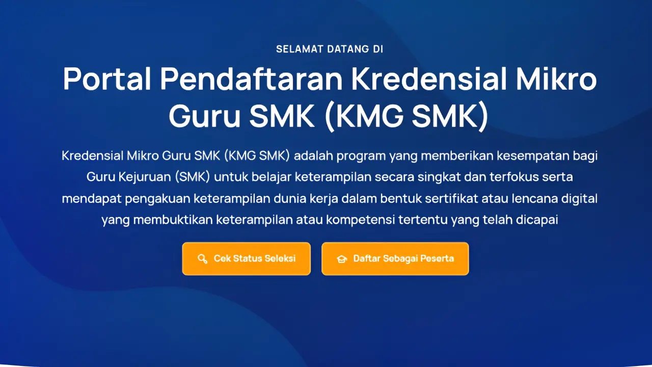 Beasiswa Kredensial Mikro Guru SMK: Pelatihan Gratis 2025