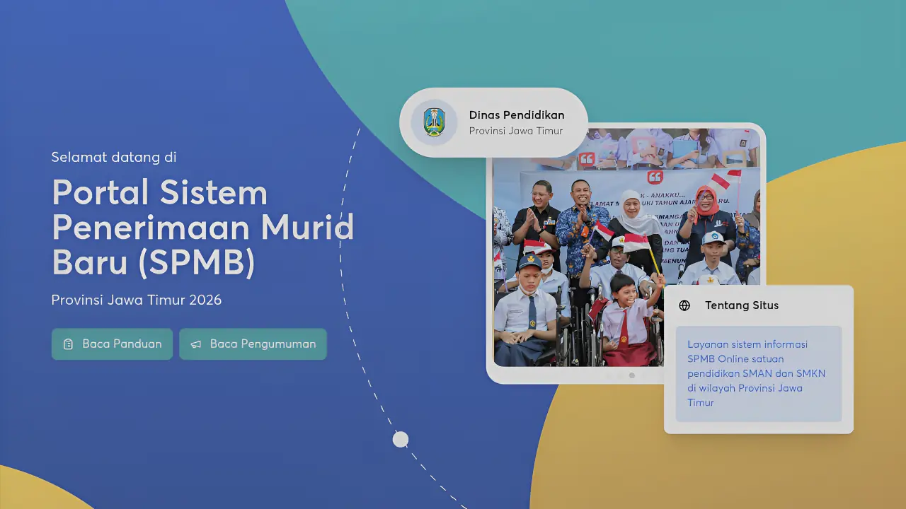 SPMB Jatim 2026: Aturan Verifikasi Terjadwal Ambil PIN