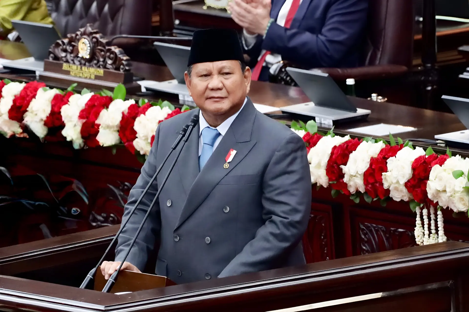 Presiden Prabowo memaparkan RAPBN di sidang MPR