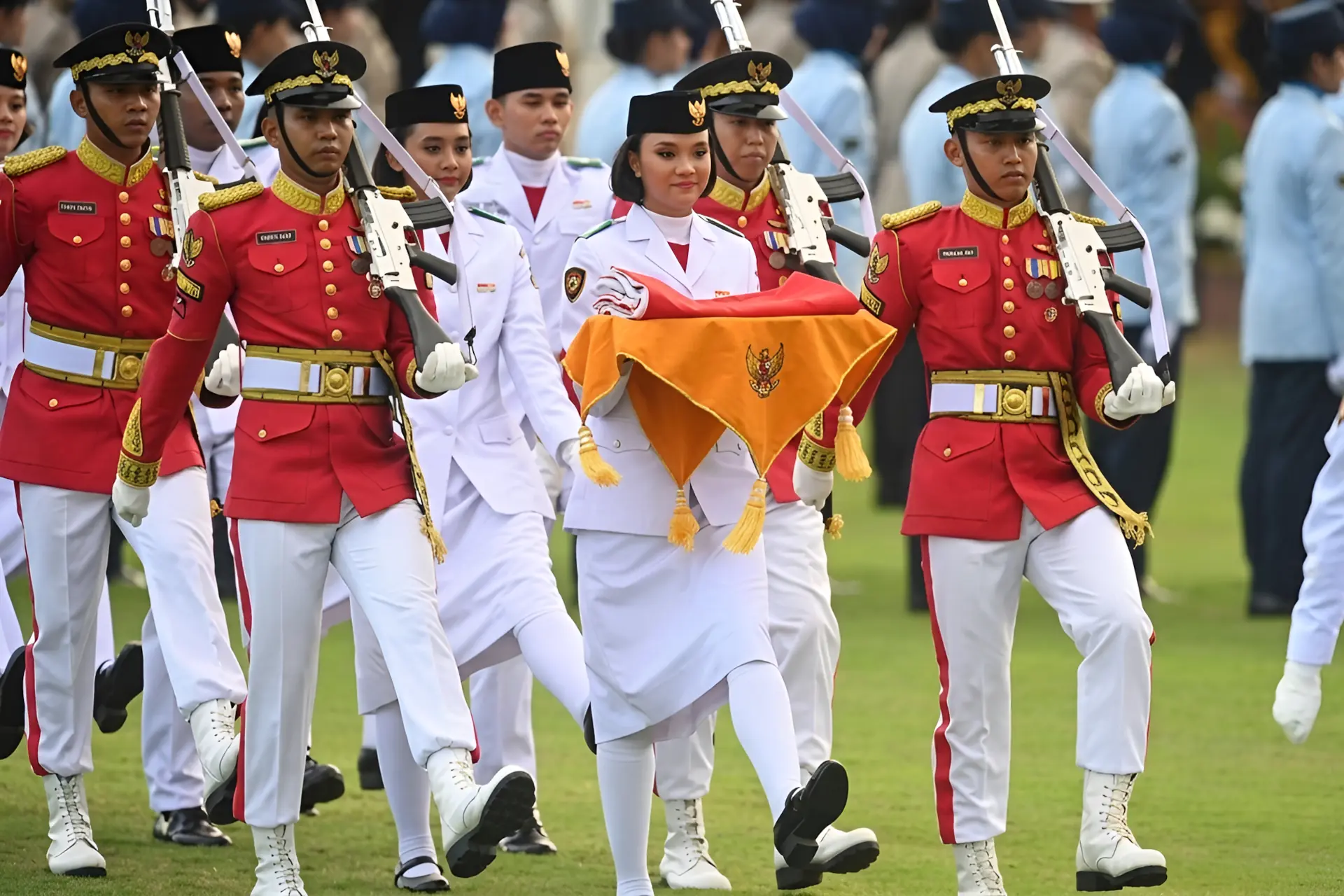 Upacara bendera 17 Agustus di Istana Negara